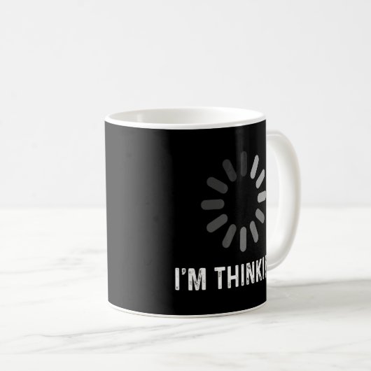 Im Thinking Coder Programmierer Admin Developer So Kaffeetasse (VorderseiteRechts)