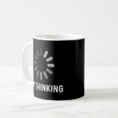 Im Thinking Coder Programmierer Admin Developer So Kaffeetasse (Vorderseite Links)