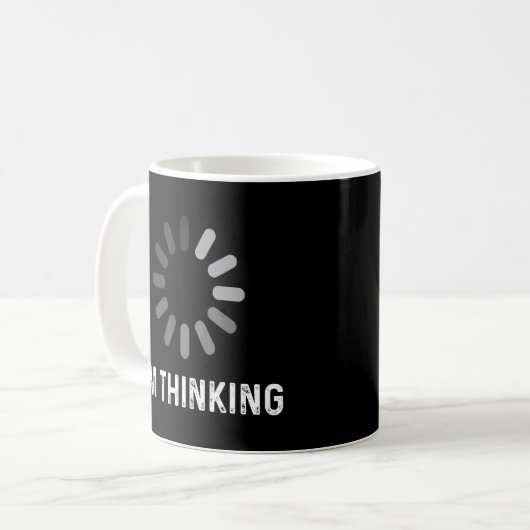 Im Thinking Coder Programmierer Admin Developer So Kaffeetasse (Vorderseite Links)
