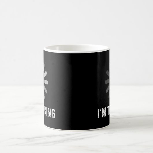 Im Thinking Coder Programmierer Admin Developer So Kaffeetasse (Mittel)