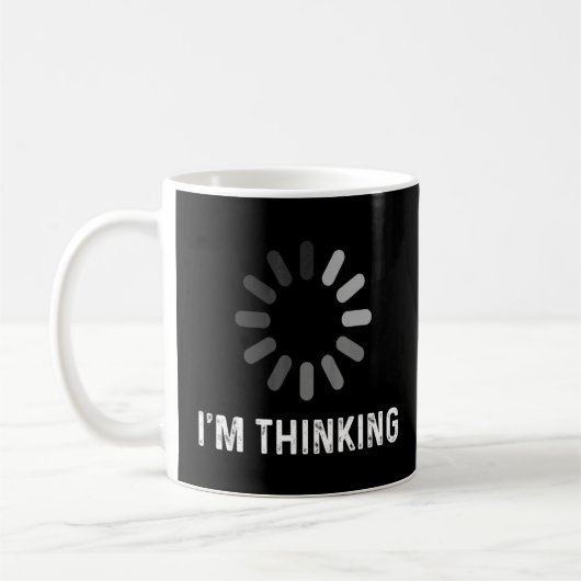 Im Thinking Coder Programmierer Admin Developer So Kaffeetasse (Links)