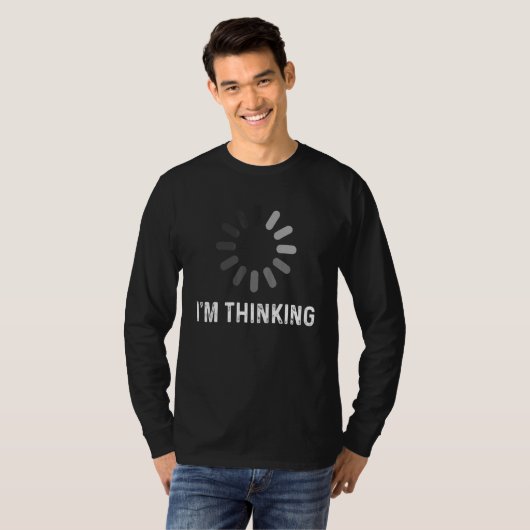Im Thinking Coder Programmierer Admin Developer So T-Shirt (Vorne ganz)