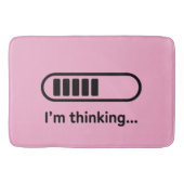 I'm Thinking... Loading Progress Bar Pink Minimali Badematte (Vorderseite)