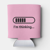 I'm Thinking... Loading Progress Bar Pink Minimali Dosenkühler (Rückseite)