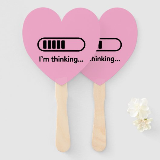 I'm Thinking... Loading Progress Bar Pink Minimali Fächer (Vorne und Hinten)