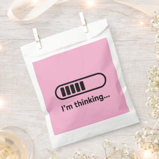 I'm Thinking... Loading Progress Bar Pink Minimali Geschenktütchen (Ausgeschnitten)