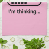 I'm Thinking... Loading Progress Bar Pink Minimali Geschirrtuch (Gefaltet)
