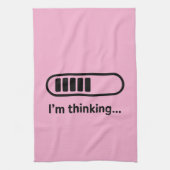 I'm Thinking... Loading Progress Bar Pink Minimali Geschirrtuch (Vertikal)