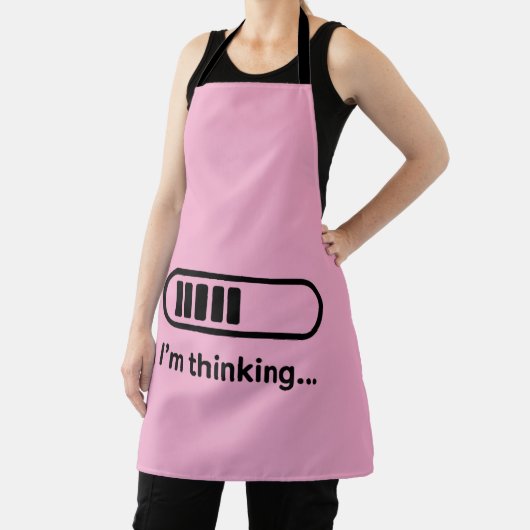 I'm Thinking... Loading Progress Bar Pink Minimali Schürze (InSitu)