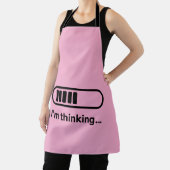 I'm Thinking... Loading Progress Bar Pink Minimali Schürze (InSitu)