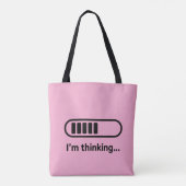I'm Thinking... Loading Progress Bar Pink Minimali Tasche (Rückseite)