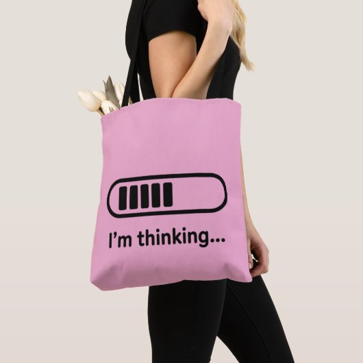 I'm Thinking... Loading Progress Bar Pink Minimali Tasche (Von Nahem)