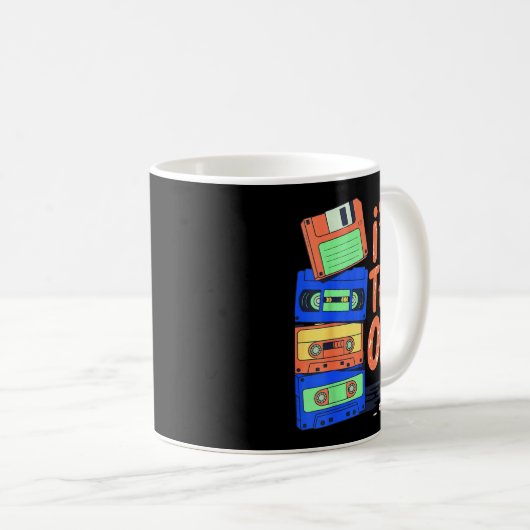 I'm This Old Funny Retro Floppy Cette Design Vinta Kaffeetasse (VorderseiteRechts)