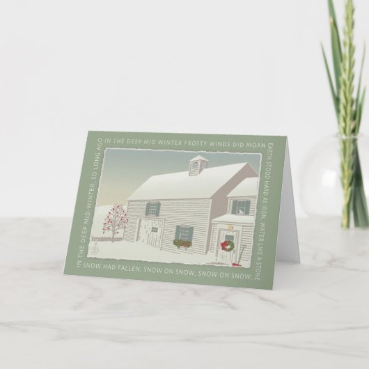 Im tiefen Winter Feiertagskarte (Vorderseite)