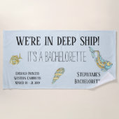 Im Tiefschiff ist es ein Junggeselinnen-Abschied C Strandtuch (Vorderseite)