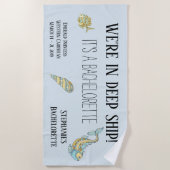 Im Tiefschiff ist es ein Junggeselinnen-Abschied C Strandtuch (Vorderseite)