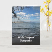 Im tiefsten Beileid, am Ufer des Sees Karte (Gelbe Blume)