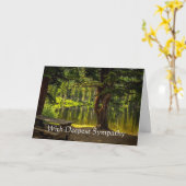 Im tiefsten Beileid des Mendrisiotto Karte (Gelbe Blume)