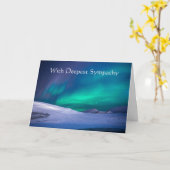 Im tiefsten Beileid herrliche Nordlichter Karte (Gelbe Blume)