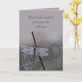 Im tiefsten Beileid Hilfe in der schwierigen Libel Karte (Gelbe Blume)