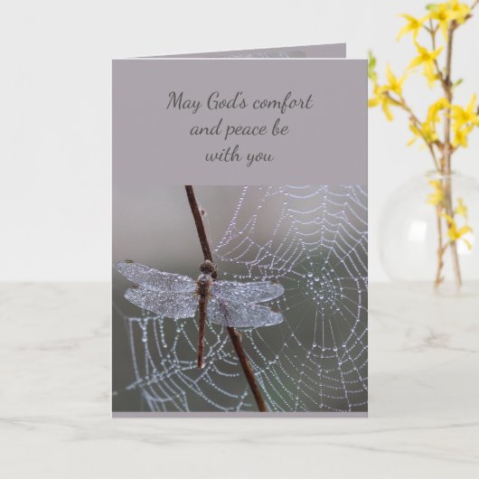 Im tiefsten Beileid Hilfe in der schwierigen Libel Karte (Gelbe Blume)