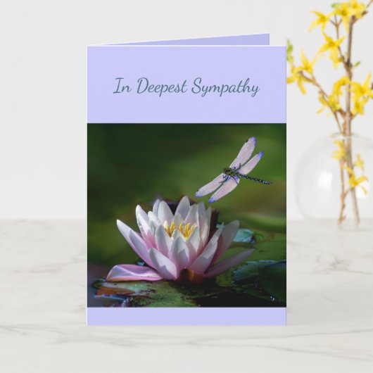 Im tiefsten Beileid Hilfe in der schwierigen Libel Karte (Gelbe Blume)