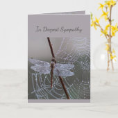 Im tiefsten Beileid Hilfe in der schwierigen Libel Karte (Gelbe Blume)