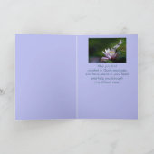 Im tiefsten Beileid Hilfe in der schwierigen Libel Karte (Innenseite)