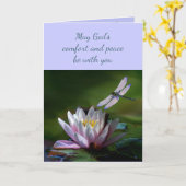 Im tiefsten Beileid Hilfe in der schwierigen Libel Karte (Gelbe Blume)