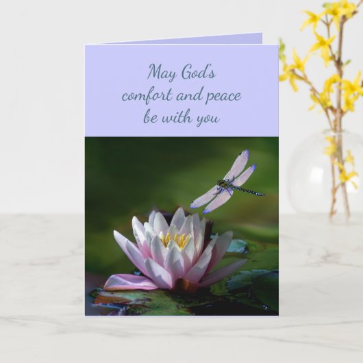 Im tiefsten Beileid Hilfe in der schwierigen Libel Karte (Gelbe Blume)