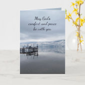 Im tiefsten Beileid Hilfe in der schwierigen Zeit  Karte (Gelbe Blume)