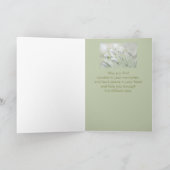 Im tiefsten Beileid Hilfe in schwierigen Schneefäl Karte (Innenseite)