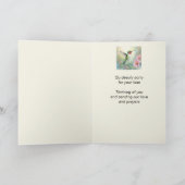 Im tiefsten Beileid Hummingbird Liebe & Gebete Karte (Innenseite)