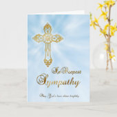 Im tiefsten Beileid Karte (Gelbe Blume)