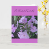 Im tiefsten Beileid Karte (Gelbe Blume)