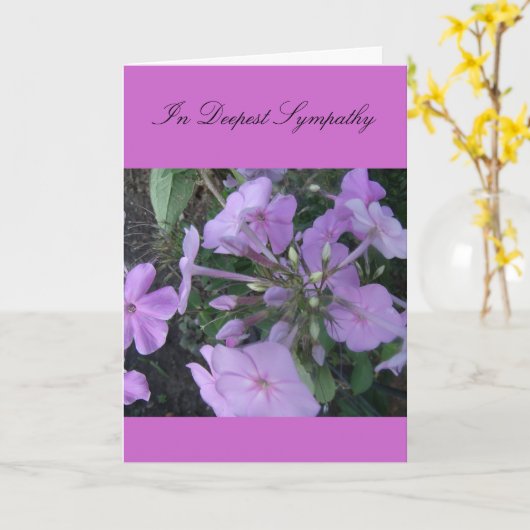 Im tiefsten Beileid Karte (Gelbe Blume)