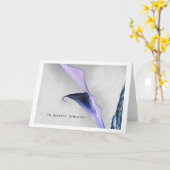 im tiefsten Beileid Karte (Gelbe Blume)