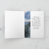 Im tiefsten Beileid Morning Sky Clouds Lake Walkin Karte (Innenseite)