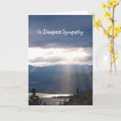 Im tiefsten Beileid sonnenrads Wolken Himmelssee S Karte (Gelbe Blume)