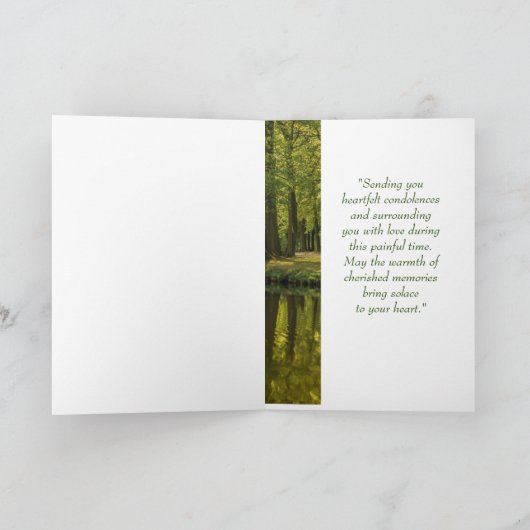 Im tiefsten Beileid Wald Wildersee Karte (Innenseite)