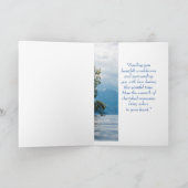 Im tiefsten Beileid Wolken Himmel Baumseen Berge Karte (Innenseite)