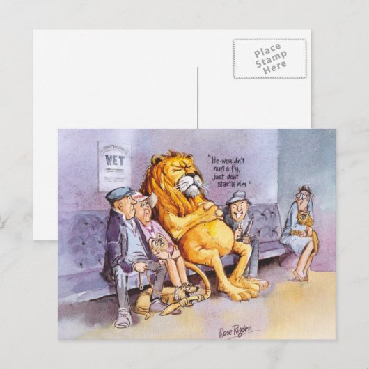 Im Tierarzt Postkarte (Vorne/Hinten)