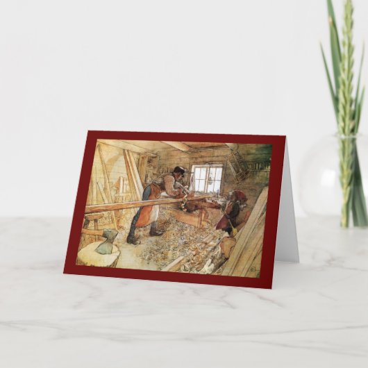 Im Tischler-Geschäft Karte (Vorderseite)