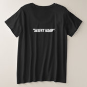 Im Tode sind wir gleich Große Größe T-Shirt (Design Rückseite)