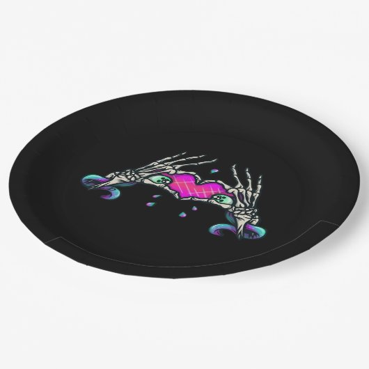 Im Tode - Skelettmuskulatur Pappteller (Schrägansicht)