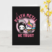 IM TODESMETAL VERTRAUEN WIR KARTE (Gelbe Blume)