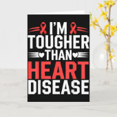 Im Tougher Than Heart Disease _1 Karte (Gelbe Blume)