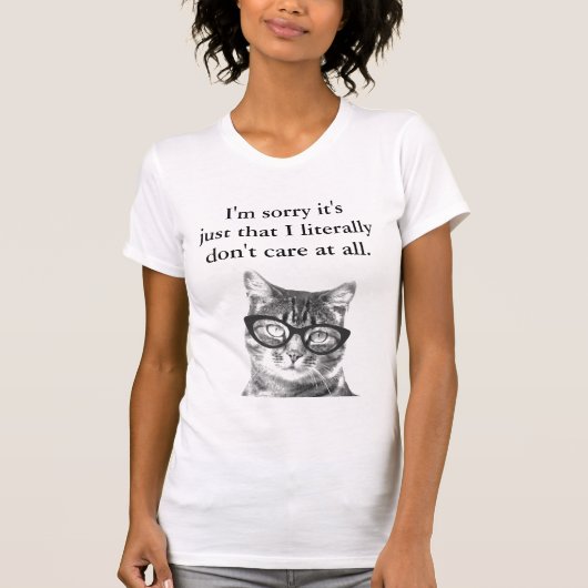 Im traurig sein gerechtes, dem ich buchstäblich T-Shirt (Vorderseite)