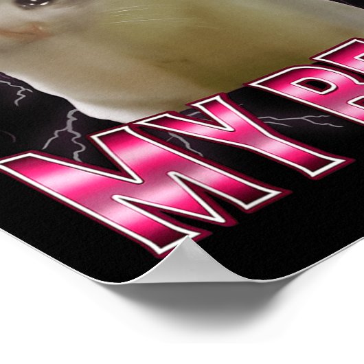 I'm Trying My Silly Crying Cat Meme Funny Cats Ani Poster (Ecke)