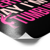 I'm Tumblin Gymnastics Gymnast Gymnastic Lover Gra Fotodruck (Ecke)